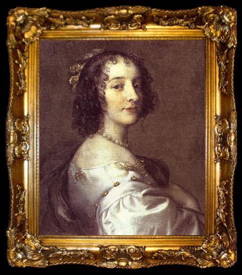 framed  Sir Peter Lely Portrait of Sophia of Hanover, ta009-2